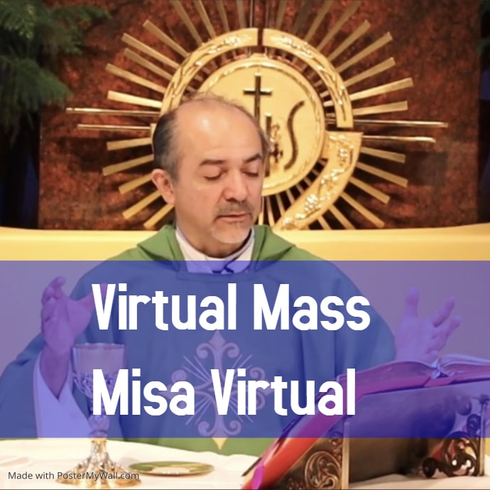 Join us for Sunday Mass on Facebook and Youtube, live!
11:00am English
1:00pm Español